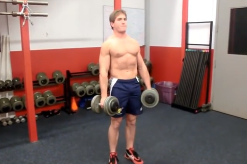 Dumbbell straight-leg deadlift